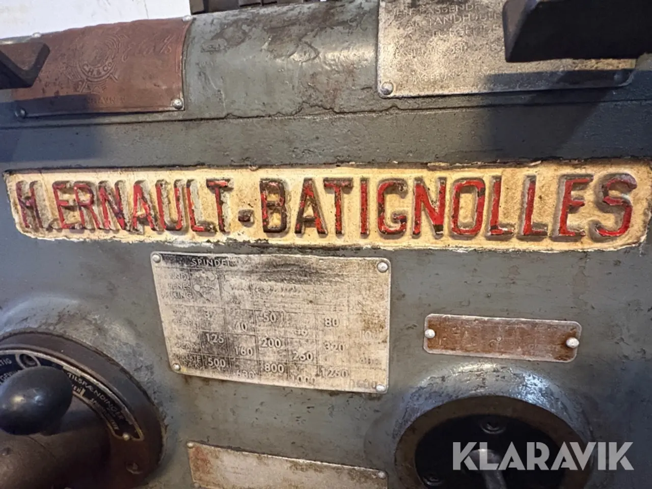 Billede 5 - Drejebænk H. Ernault Batignolles