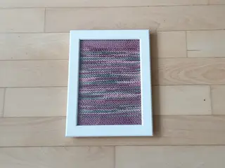 Strikkede billeder og mini vægstykke SE 5 fotos