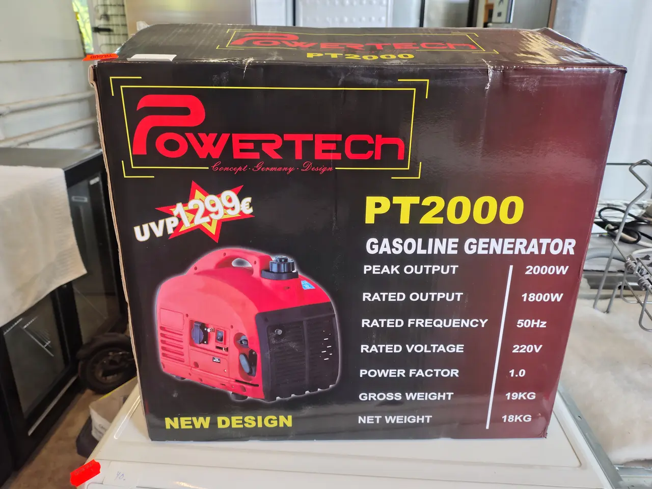 Billede 1 - Generator, ubrugt  POWERTECH  PT2000