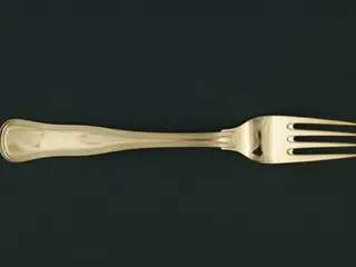 Dobbeltriflet Cohr Middagsgaffel, 19 cm.