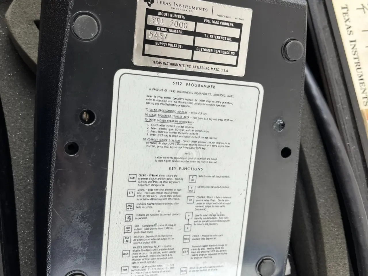 Billede 11 - Texas Instruments 5TI-2000 PLC Programmer in Case