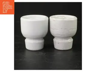 Porcelæn lysestager fra B&G (str. Ø 8 cm. længde, 9 cm)