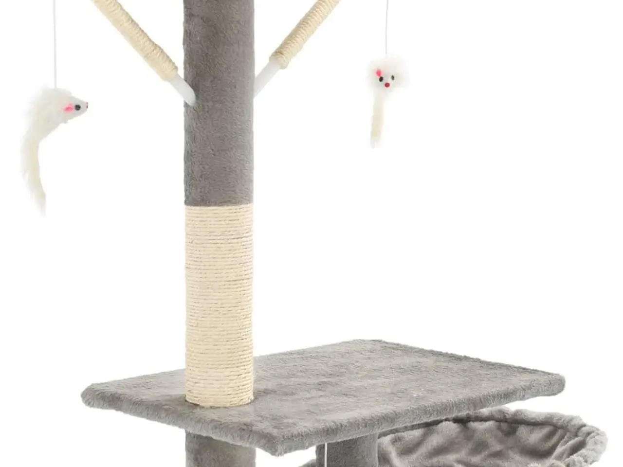Billede 5 - Kradsetræ til katte med sisal-kradsestolper 230-250 cm - grå