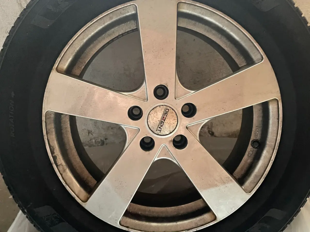 Billede 1 - 4 Michelin Alpin 17" vinterdæk på Alufælge