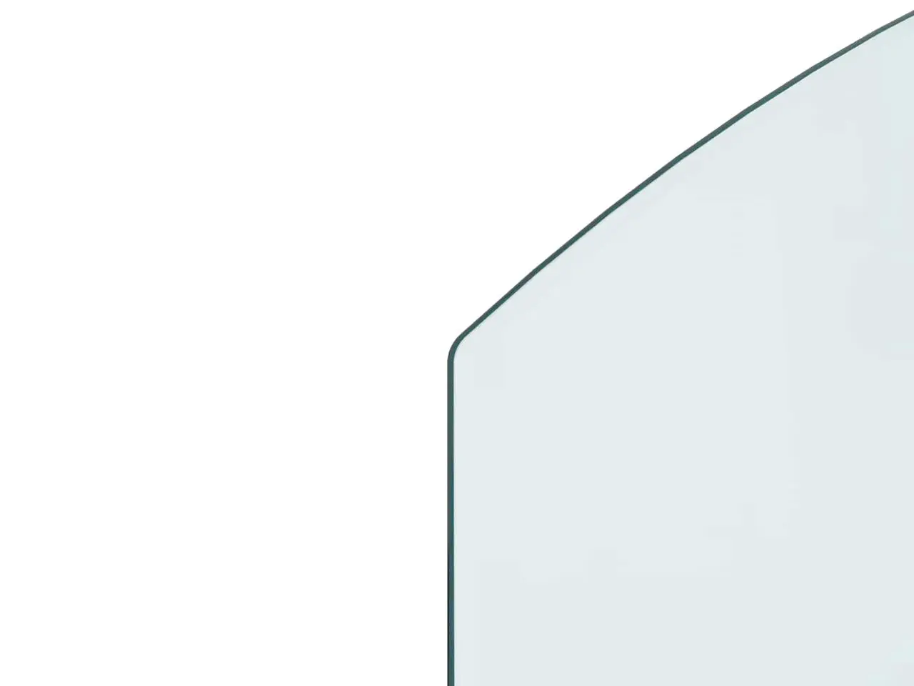 Billede 6 - Glas gulvplade til pejs - transparent 80 × 60 cm, hærdet glas