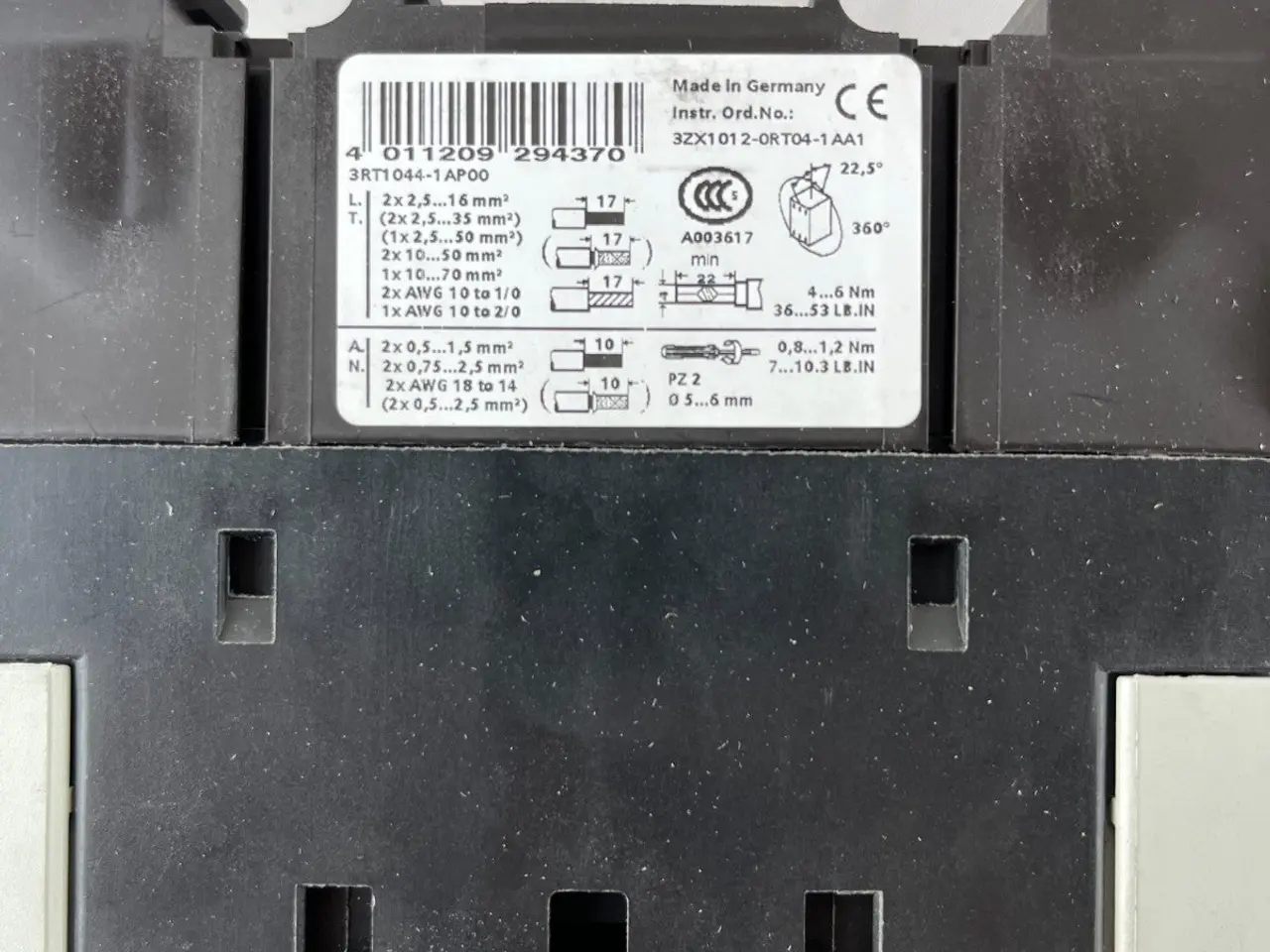Billede 7 - Siemens 3RT1044-1AP00 kontaktor + 3RU1146-4MB0 65A