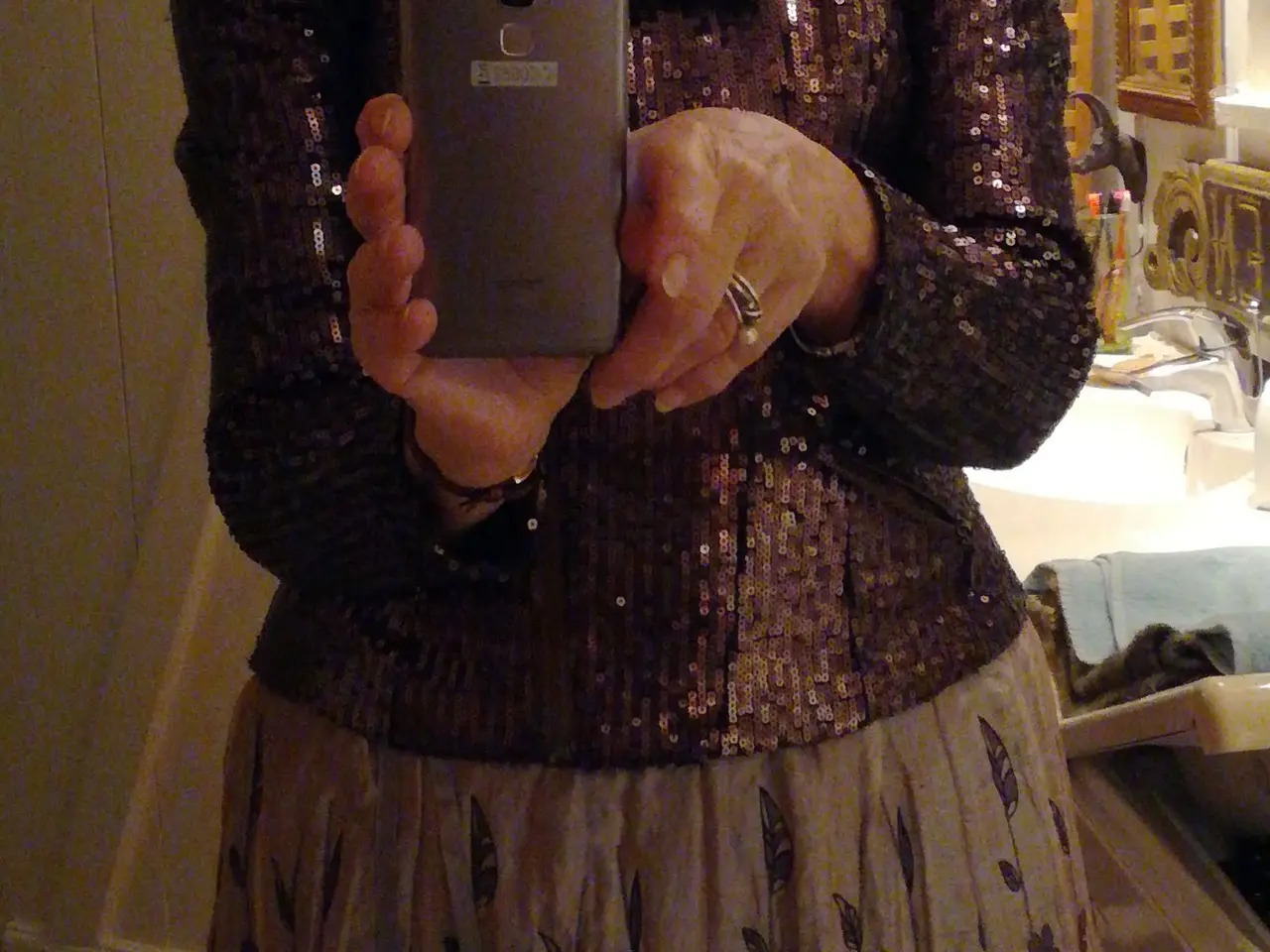 Billede 1 - Unikt Gallafest dress i flot rosabrun farve.