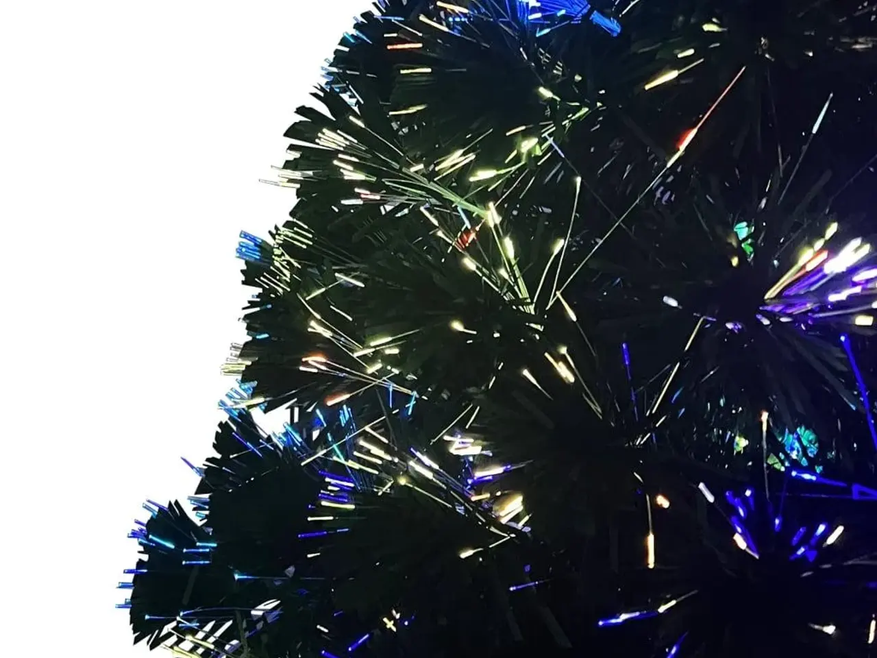 Billede 8 - Kunstigt juletræ med juletræsfod 180 cm fiberoptik grøn