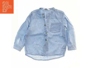 Blå bomuldsskjorte fra H&M (str. 98)