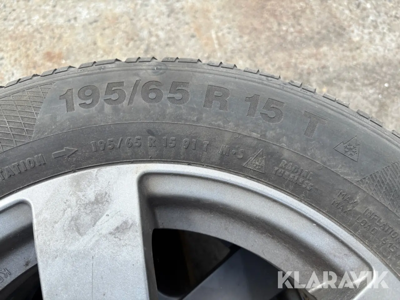 Billede 7 - Dæk Continental 195/65R15T - 4 styk