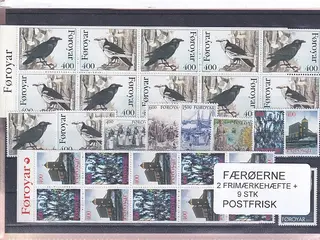 Færøerne - 2 Frimærkehæfter + 9 Stk. - Postfrisk