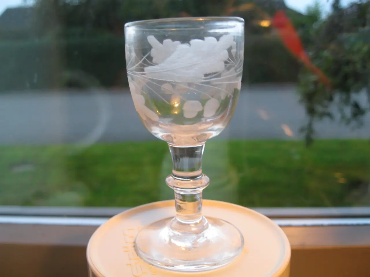 Billede 2 - Egeløv snapseglas 1800-tallet