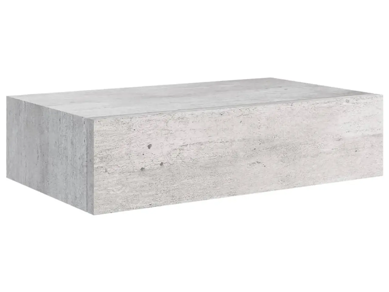 Billede 2 - Væghylde med skuffe 40 × 23,5 × 10 cm - MDF i betongrå
