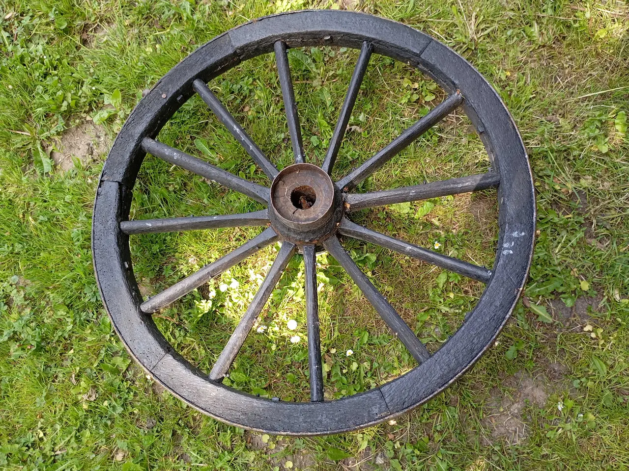 Billede 8 - Gammelt hestevognshjul RETRO 