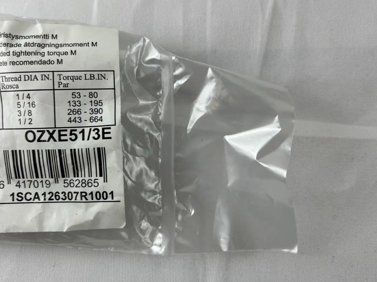 Billede 3 - ABB OZXE51/3E Mounting Hardware Kit kontakt