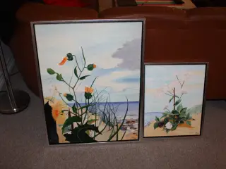 Maleri med signature 84 cm x 64 cm