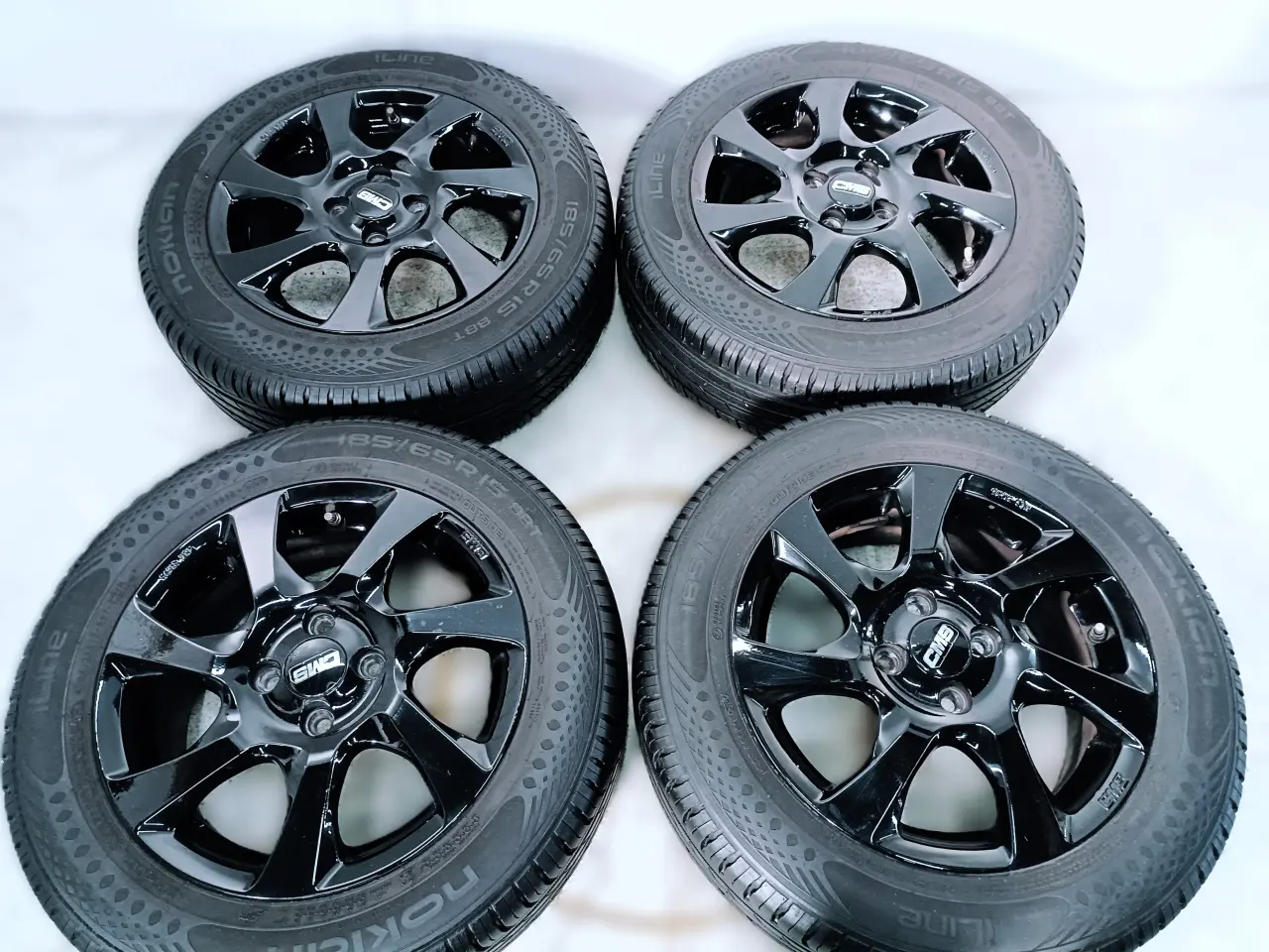 Billede 5 - 4x100 15" ET50 nav 67,5ø CMS sommersæt inkl.TPMS