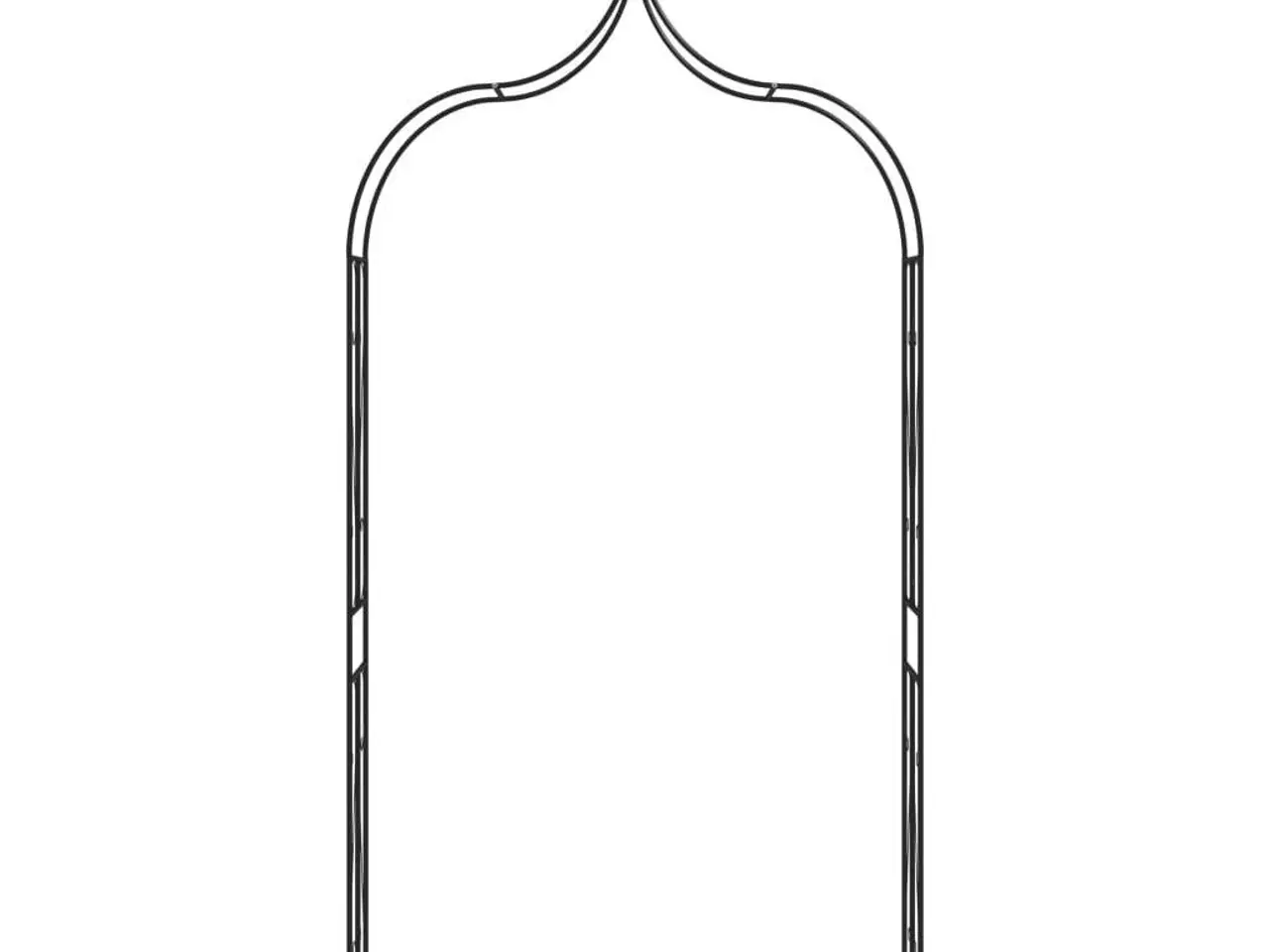 Billede 2 - Havebue 142x37x275 cm jern mørkegrøn