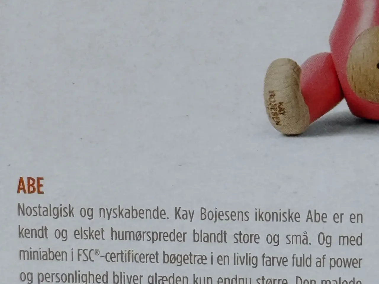 Billede 5 - Ny Kay Bojesen mini abe i pink/lyserød.