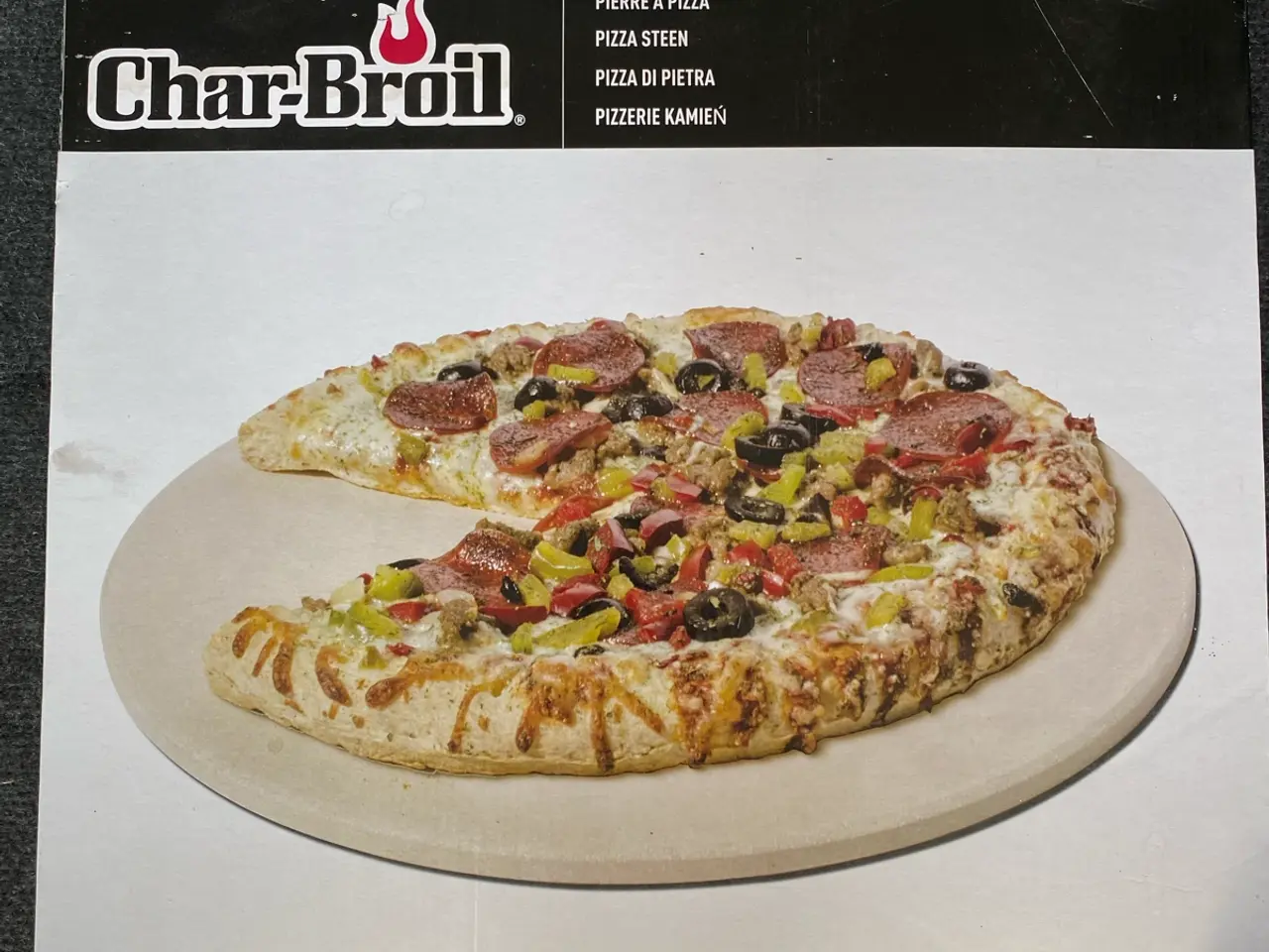 Billede 1 - Pizzasten i original æske - spritny