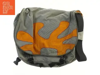 Skuldertaske med orange motiv (str. 41x35 cm)