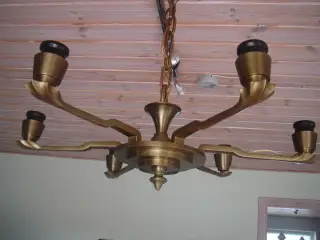 Loftlampe i massiv messing