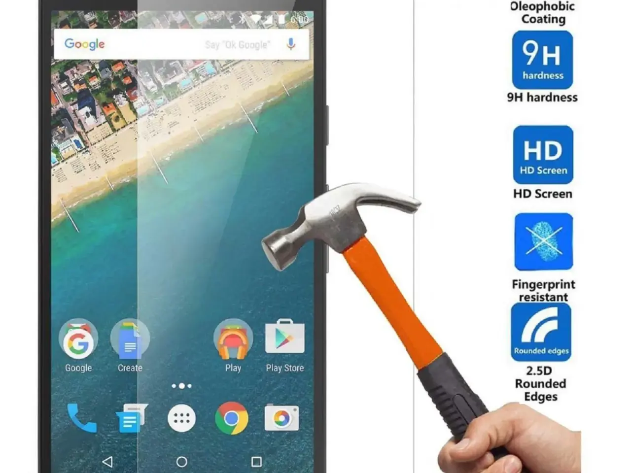 Billede 1 - 9H Panzerglas til Google Pixel.