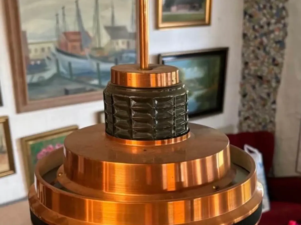 Billede 2 - Kobber lampe