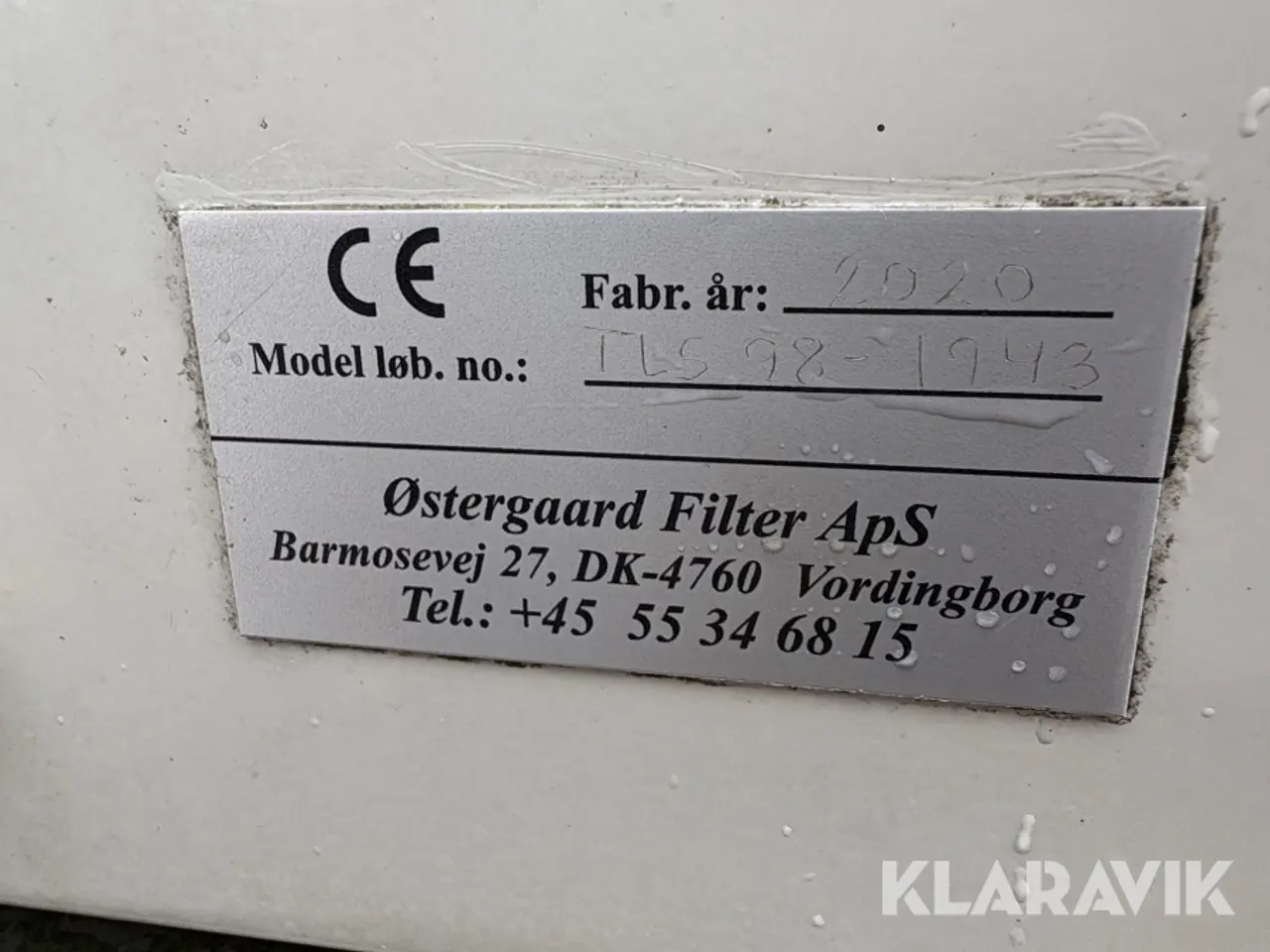 Billede 5 - Luftrenser / trykkabine Østergaard filter TLS-98 inkl tryk manometer