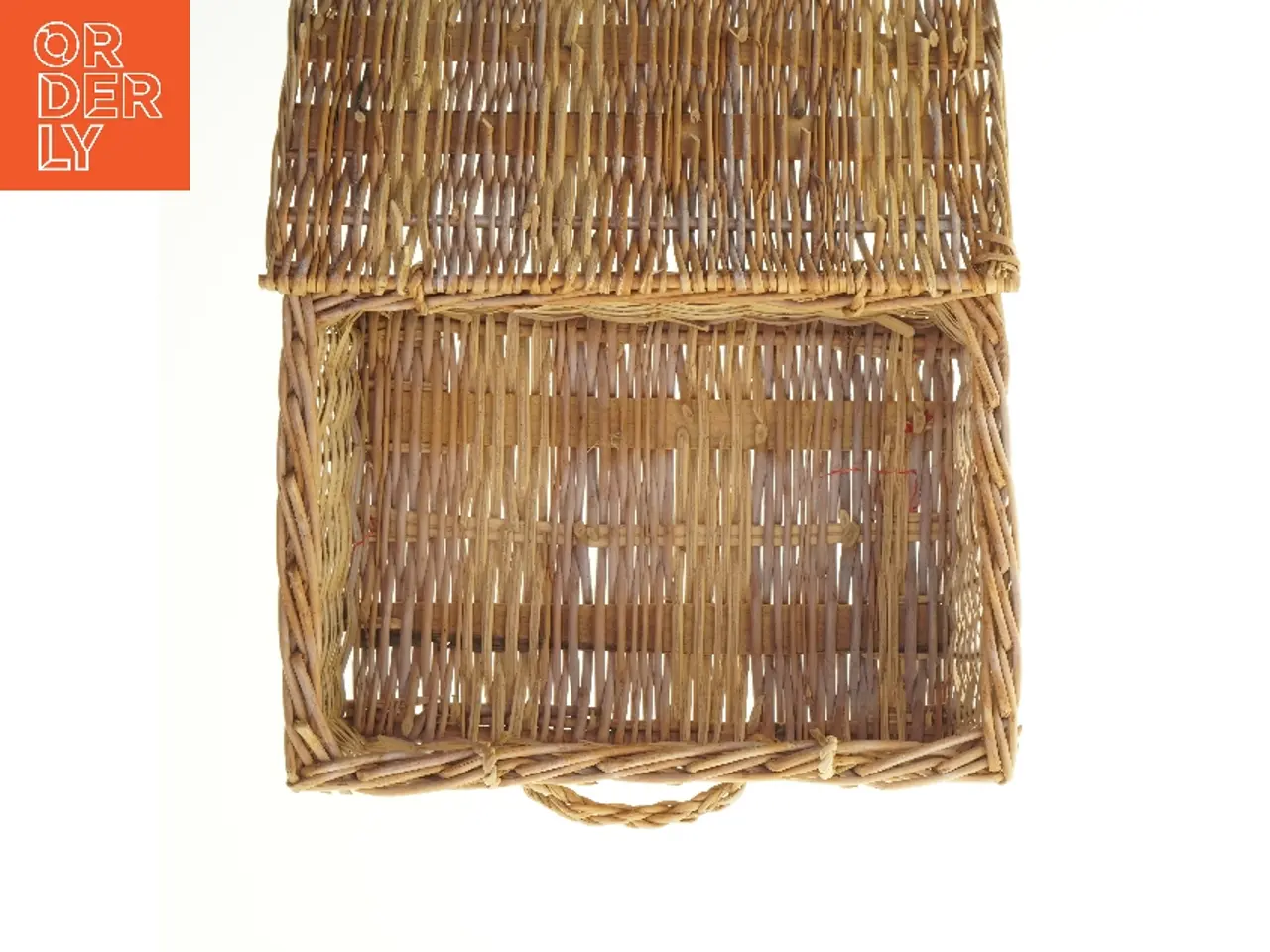 Billede 2 - Flettet opbevaringskurv (str. 36x26 cm)