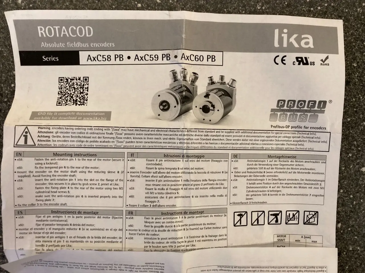 Billede 4 - Lika AMC5812/4096PB-15 Rotary Encoder med Profibus