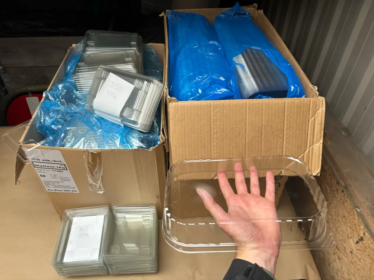 Billede 1 - Takeaway låg 800 stk - Pris: 500 kr for alle
