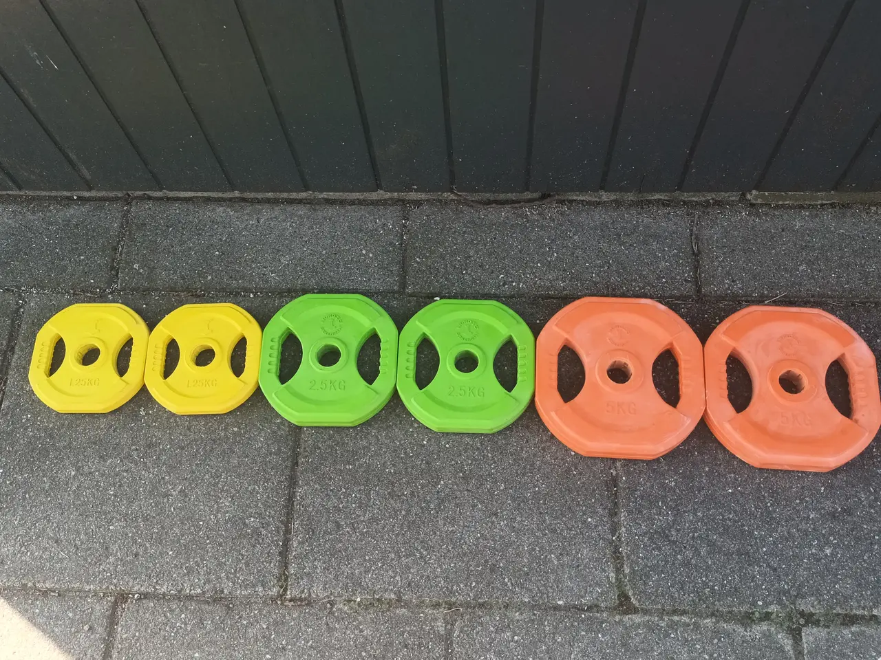 Billede 1 - 3 FLOTTE SÆT HÅNDVÆGTE 2x1,25 150,-KR 2X2,50  250-