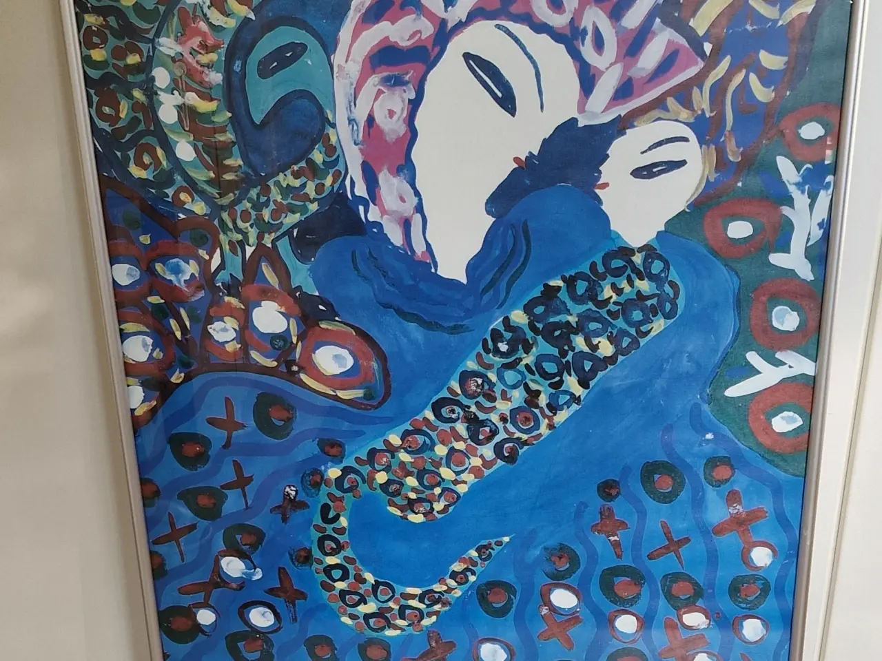 Billede 1 - Woman and child in blue, Baya Mahieddine