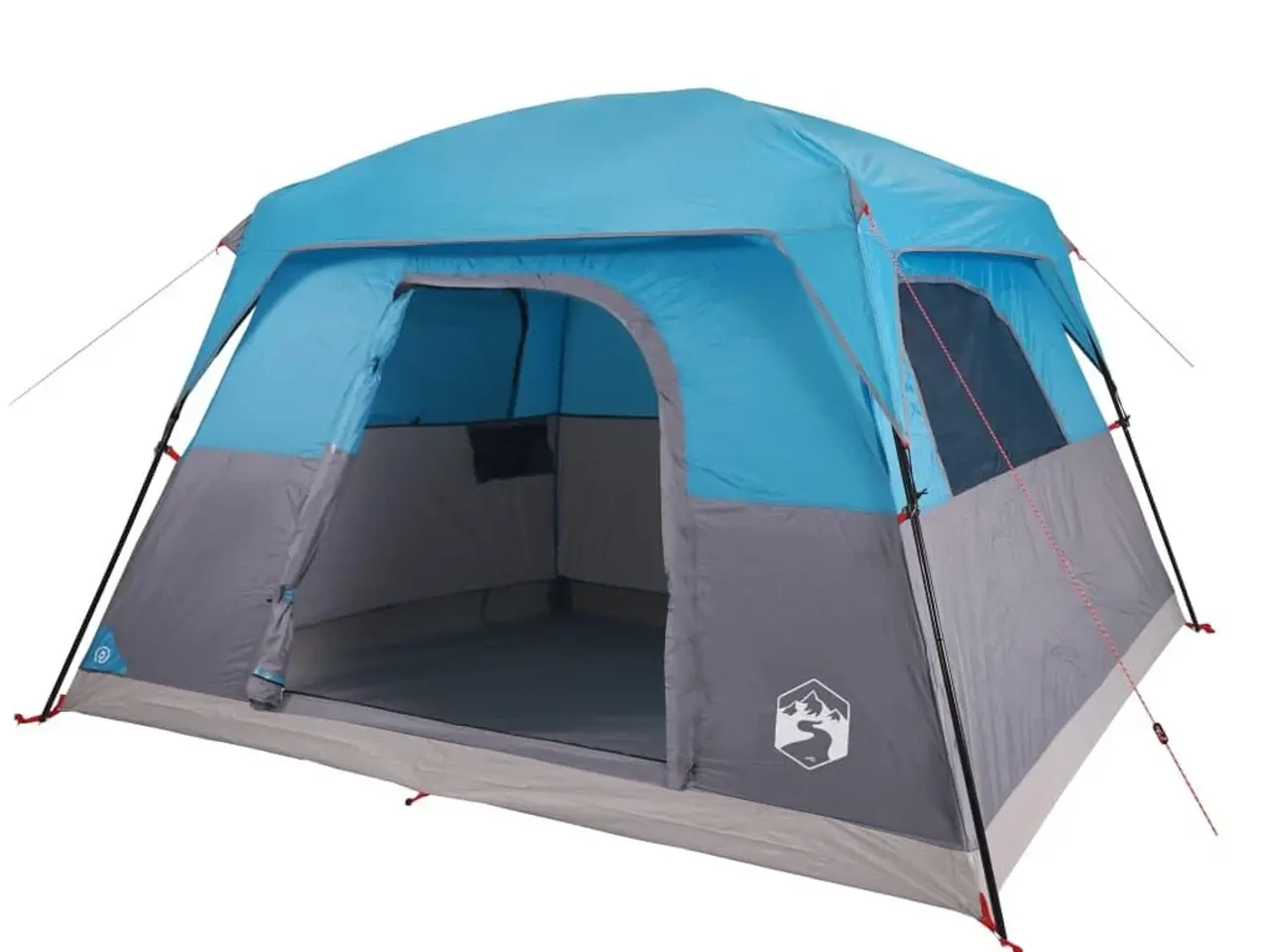 Billede 5 - 4-personers campingtelt vandafvisende blå