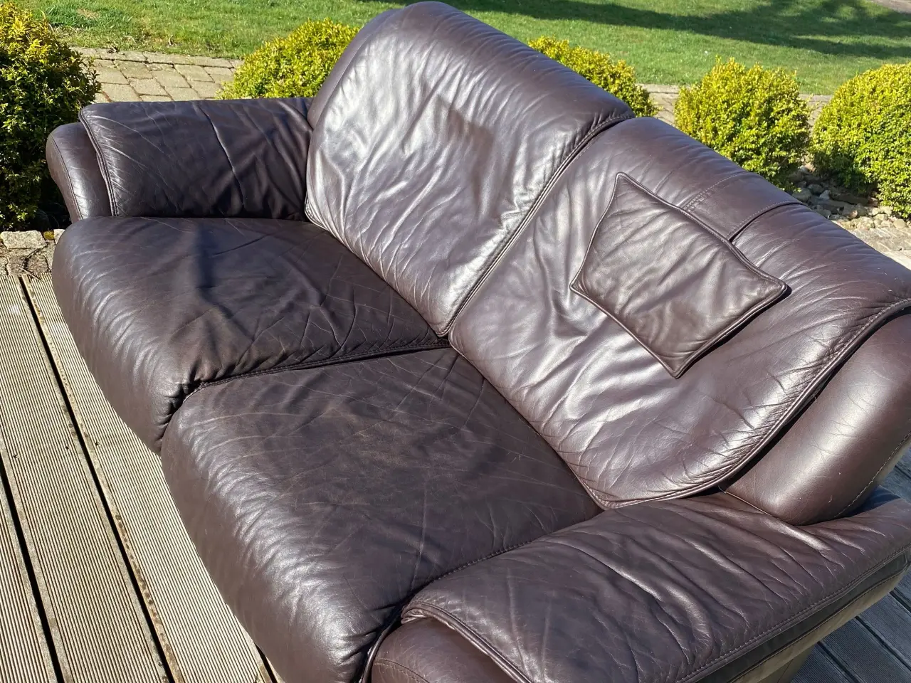 Billede 3 - Lædersofa