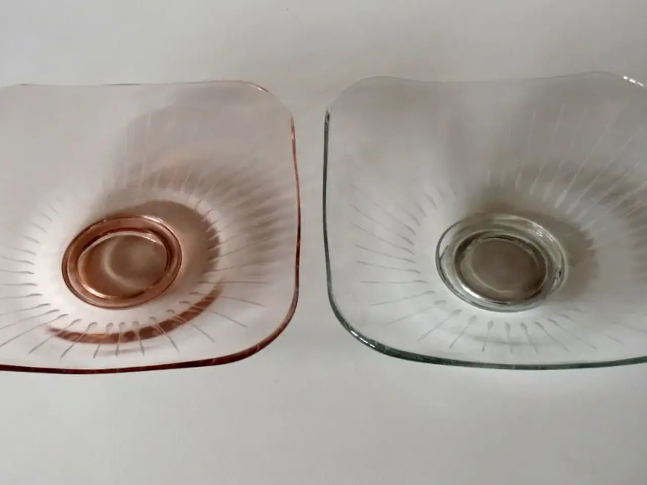 Billede 1 - Retro glas fad/skål