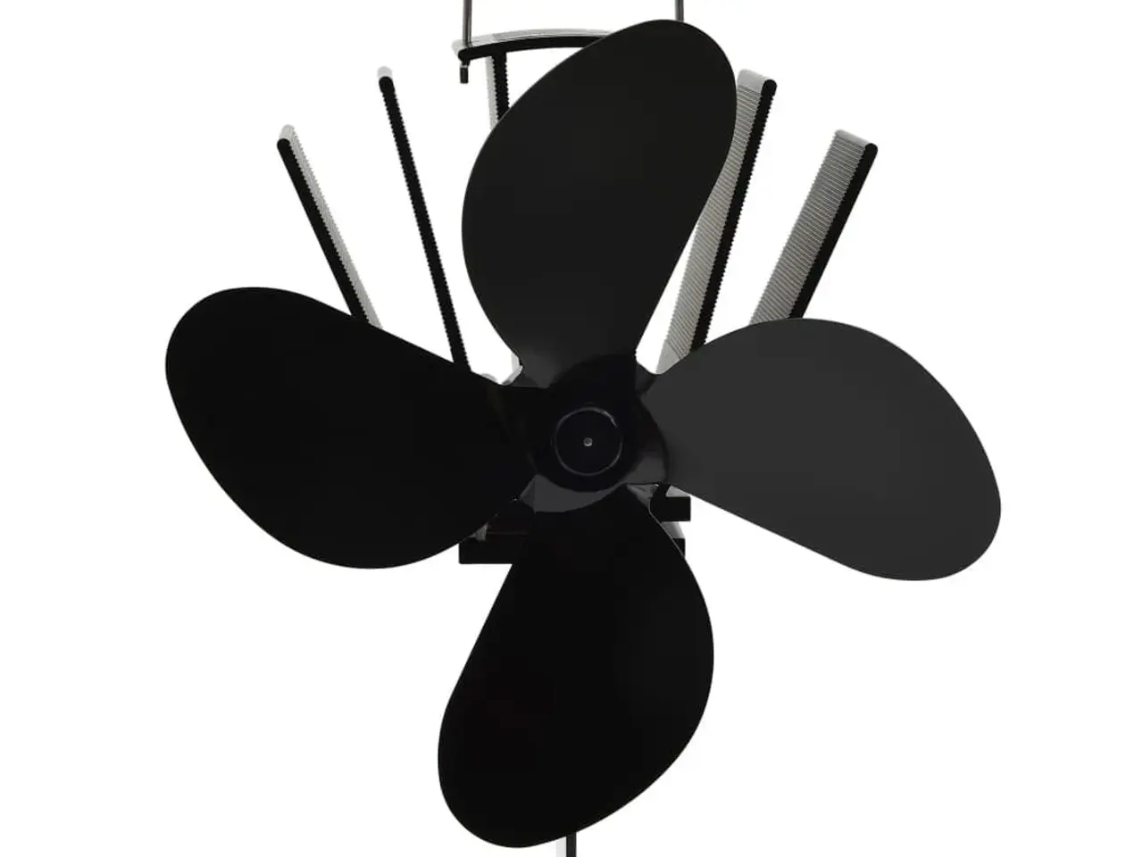 Billede 3 - Varmedrevet ovnventilator 4 blade sort