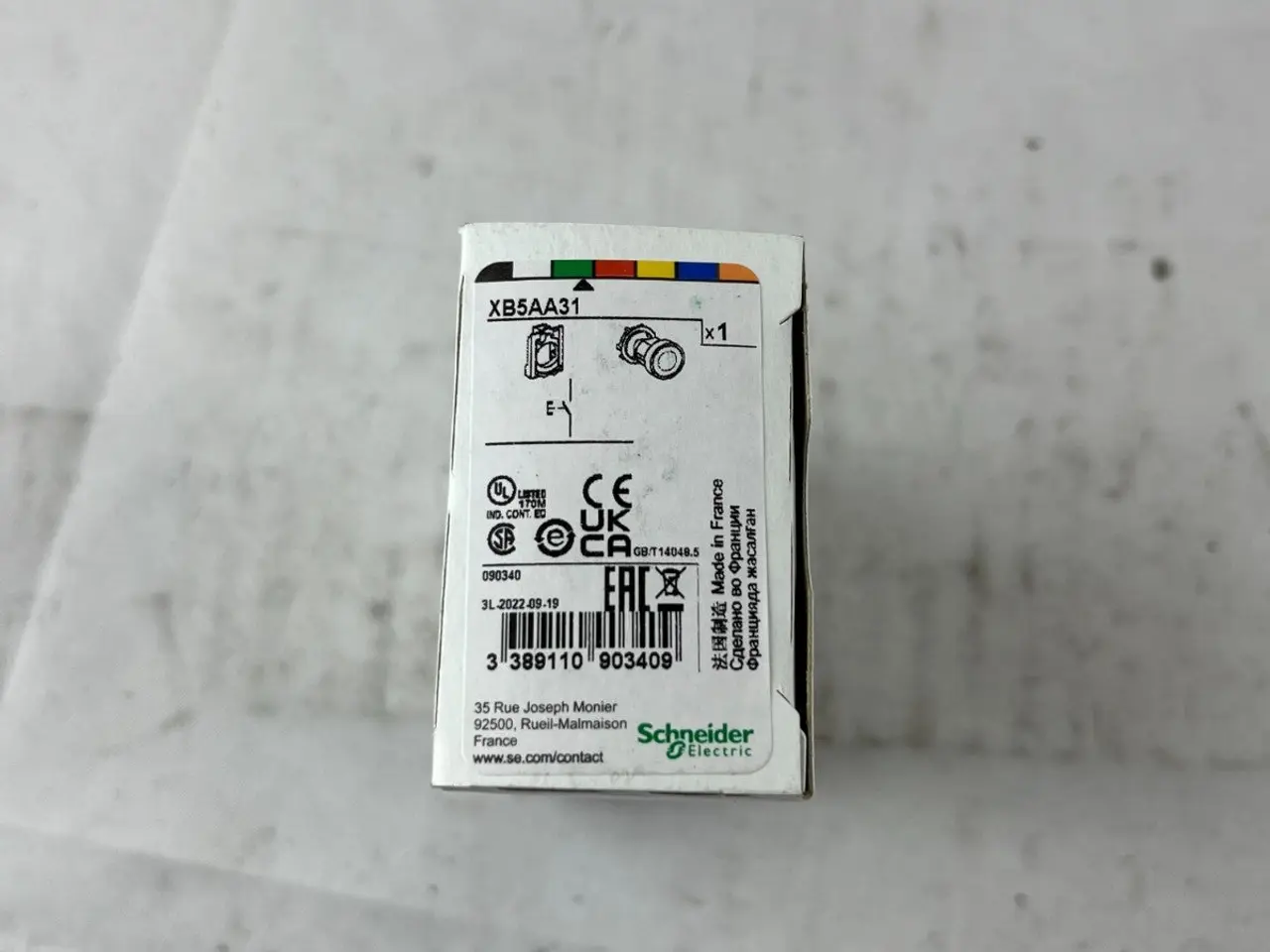 Billede 3 - Schneider Electric XB5AA31 Harmony XB5 Green Flush