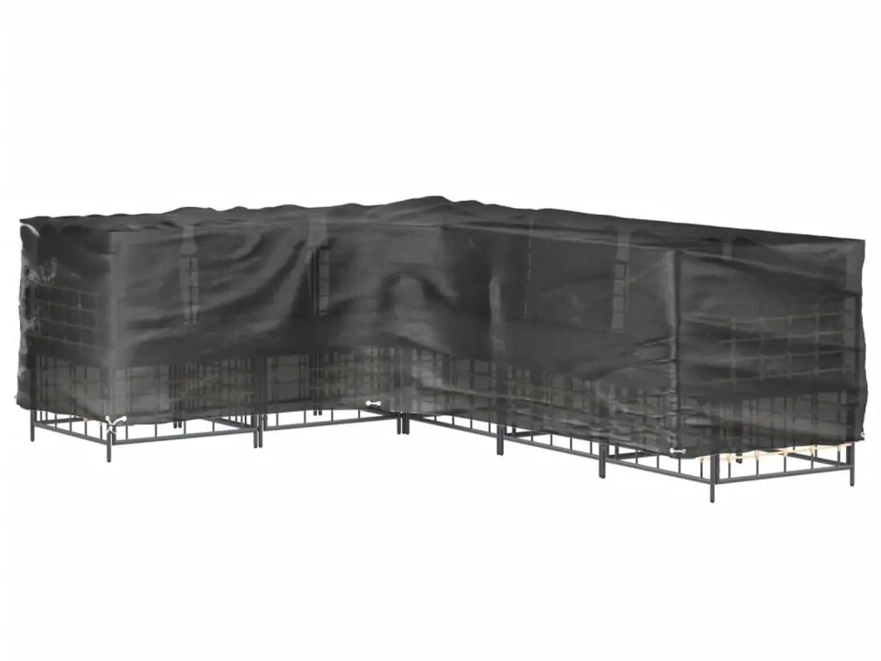 Billede 9 - L-formet havemøbelovertræk 260 x 210 x 80 cm - sort