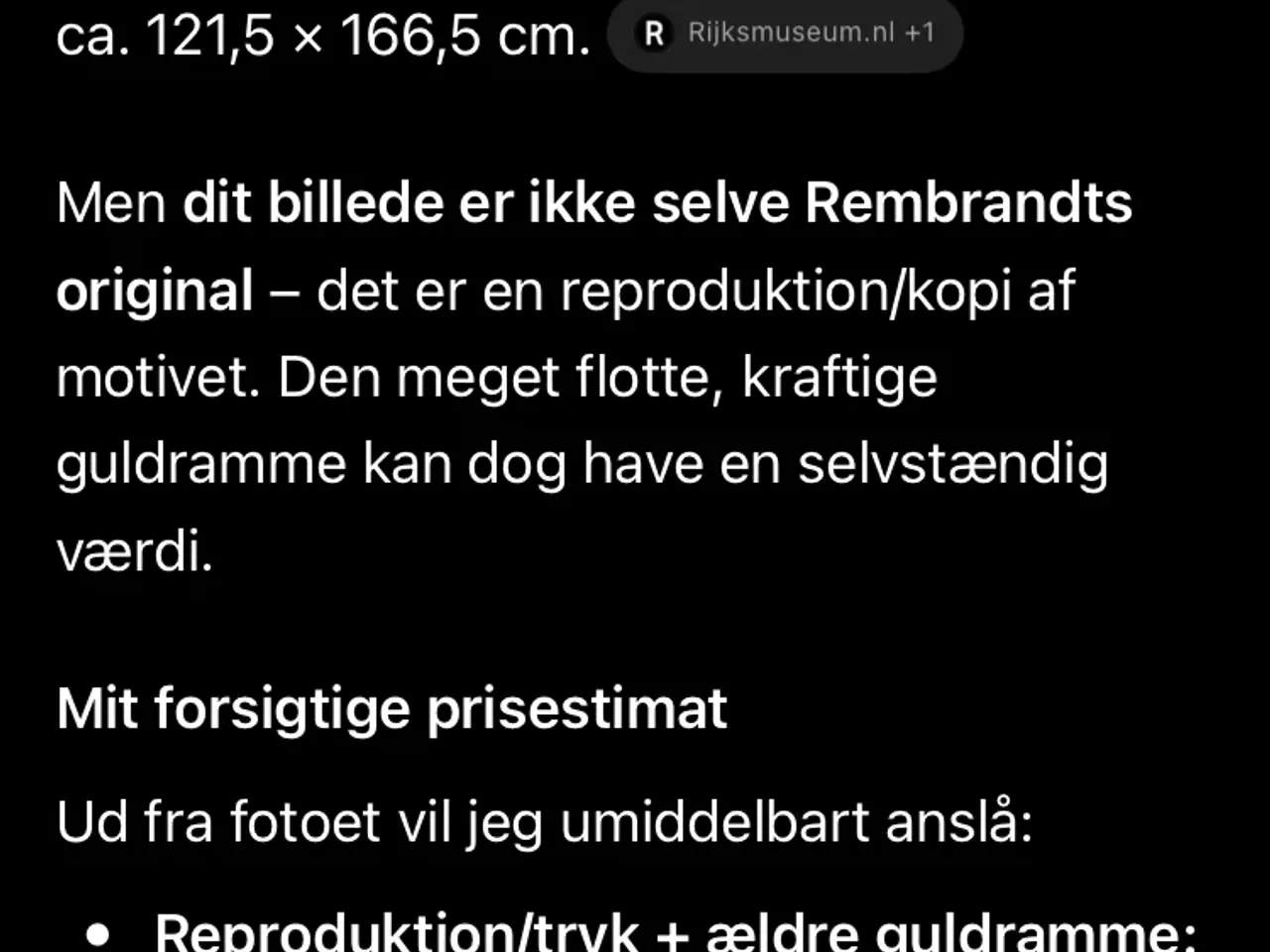 Billede 3 - Super flot maleri med guld ramme