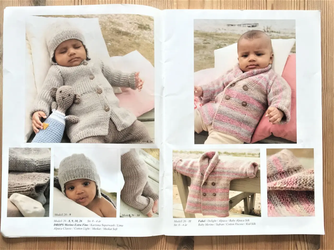 Billede 3 - Drops babystrik nr. 20, str. 0-4 år og 0-6 år