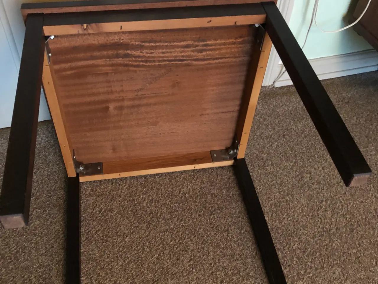 Billede 3 - Fin retro sidebord i mørk træ.