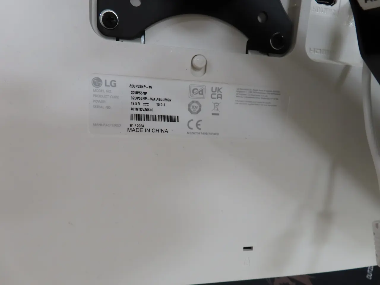 Billede 4 - Computerskærm LG 32UP55NP-W
