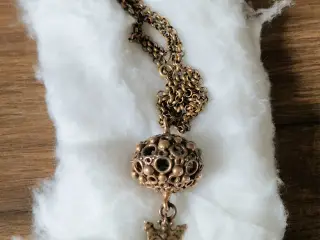 Nordnorsk vintage amulet bronze kæde "Komsekula "