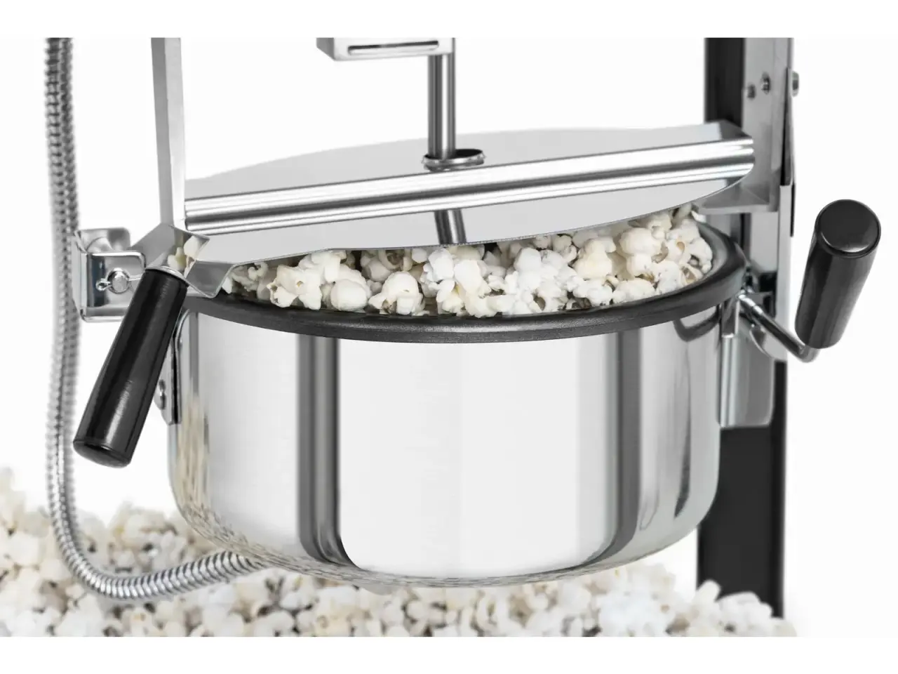 Billede 5 - Popcornmaskine – sort og guld – 56 x 42 x 76 cm