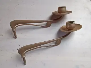 Antikke pianostager, messing. 3 sæt