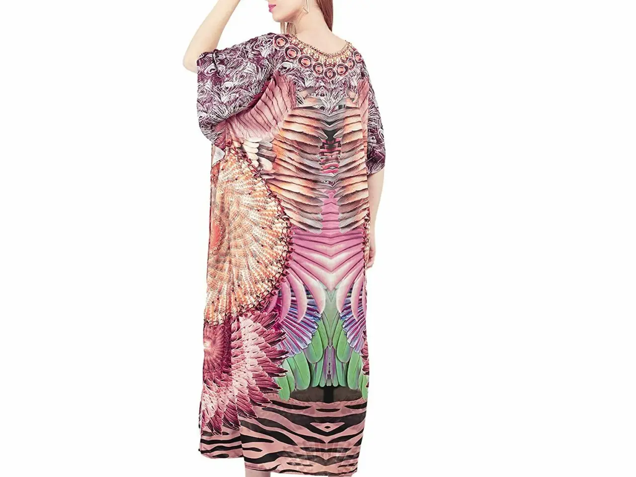 Billede 3 - kaftan Boho kjole- afrikansk look- plus størrelse.