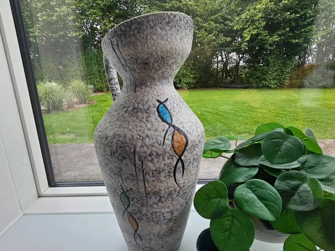 Billede 1 - Flot og stor vintage kandevase fra Bay Keramik, We