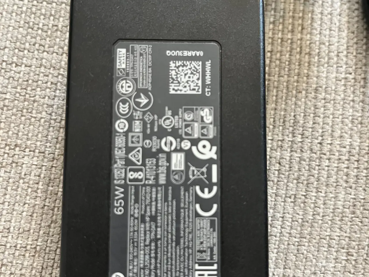 Billede 2 - HP oplader 65W 4,5mm